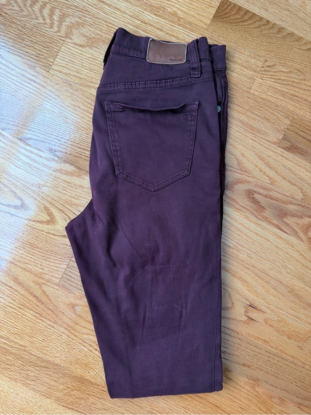 Madewell Women's Skinny Jeans in Deep Plum